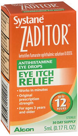 Zaditor Eye Itch Relief Antihistamine Eye Drops